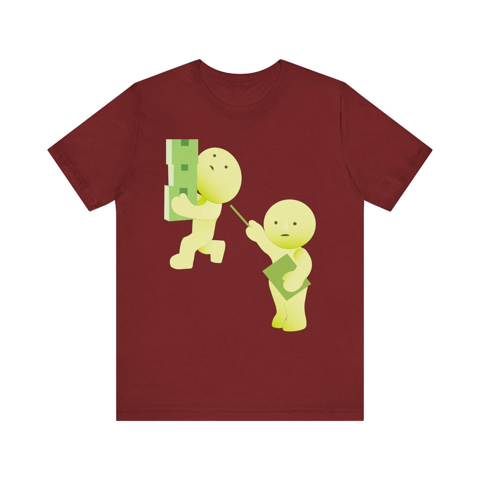 Smiski T-Shirt, Kawaii Cartoon Graphic Tee, Japanese Toy Gift