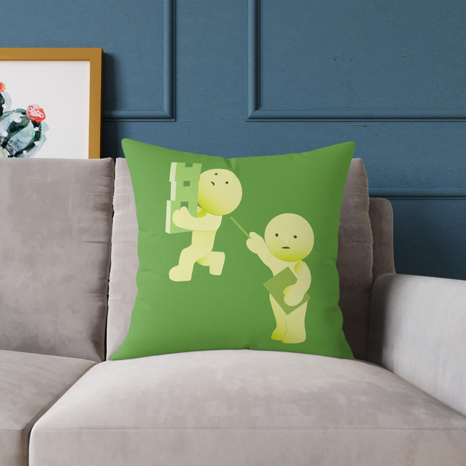 Smiski Poly Canvas Pillow: Whimsical Home Decor Accent