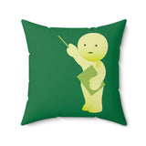 Smiski Spun Polyester Square Pillow - Kawaii Nursery Decor