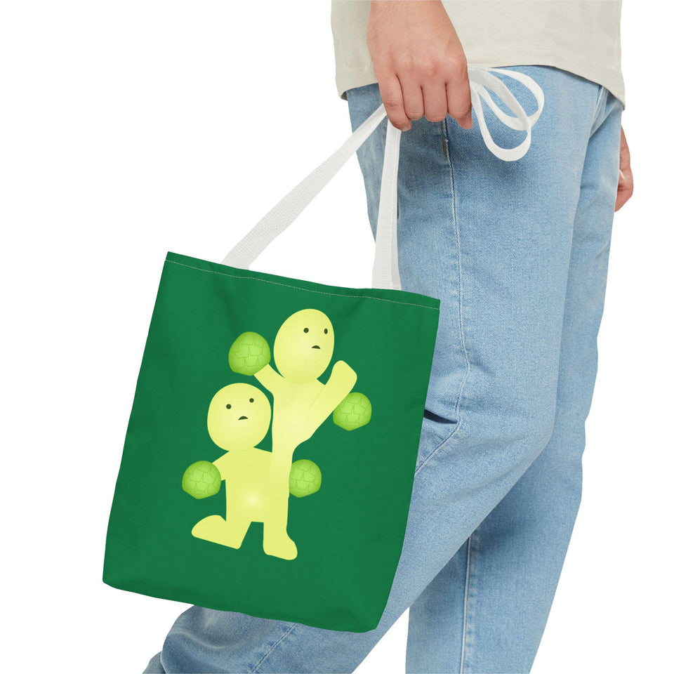 Smiski Design Tote Bag: Kawaii Japanese Character, Reusable Polyester Grocery Bag