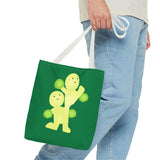 Smiski Design Tote Bag: Kawaii Japanese Character, Reusable Polyester Grocery Bag