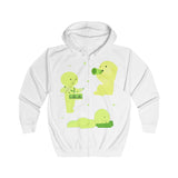 Smiski Zip Up Hoodie, Kawaii Japanese Character Sweatshirt