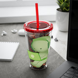 Sunsplash Smiski Tumbler, Character Acrylic Cup, 16oz