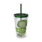 Sunsplash Smiski Tumbler, Character Acrylic Cup, 16oz