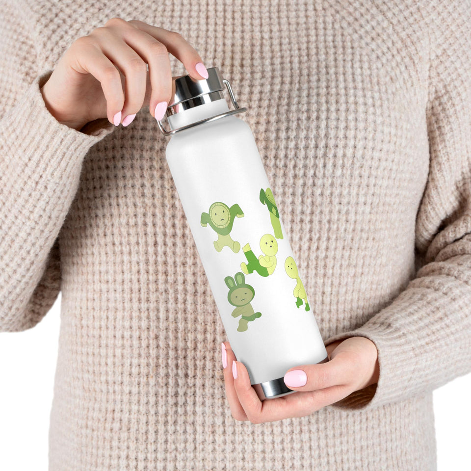 Smiski Design Stainless Steel Water Bottle, Funny Insulated 22oz Tumbler
