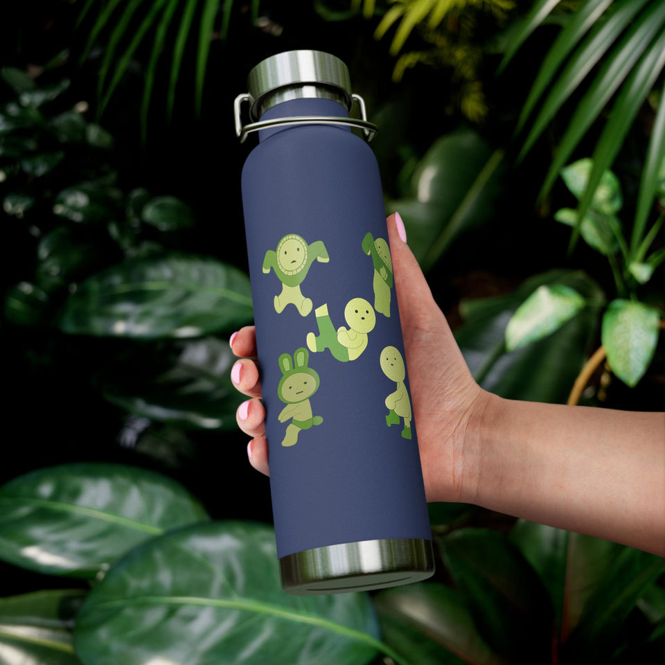 Smiski Design Stainless Steel Water Bottle, Funny Insulated 22oz Tumbler