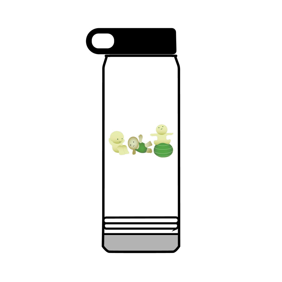 Smiski Design Water Bottle, 32oz Stainless Steel, Leakproof