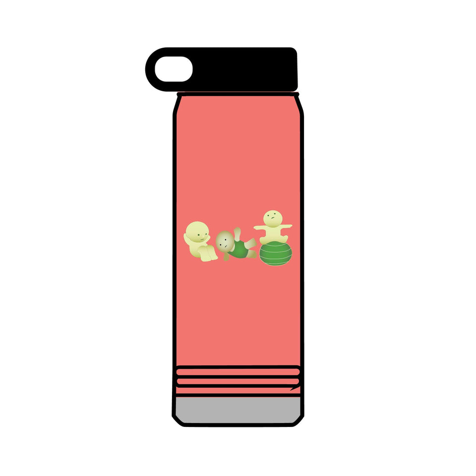 Smiski Design Water Bottle, 32oz Stainless Steel, Leakproof