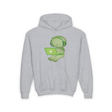 Smiski Youth Hoodie - Kawaii Design, Embroidered Pullover