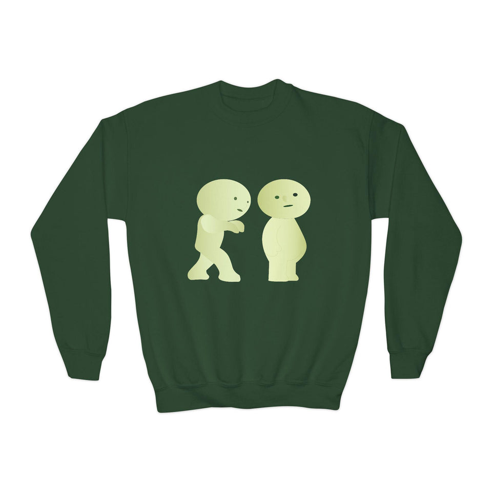 Smiski Youth Sweatshirt: Playful Graphic Print Kids Jumper