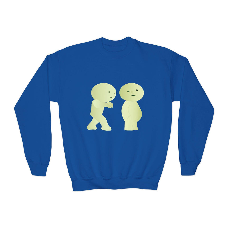 Smiski Youth Sweatshirt: Playful Graphic Print Kids Jumper