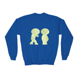 Smiski Youth Sweatshirt: Playful Graphic Print Kids Jumper