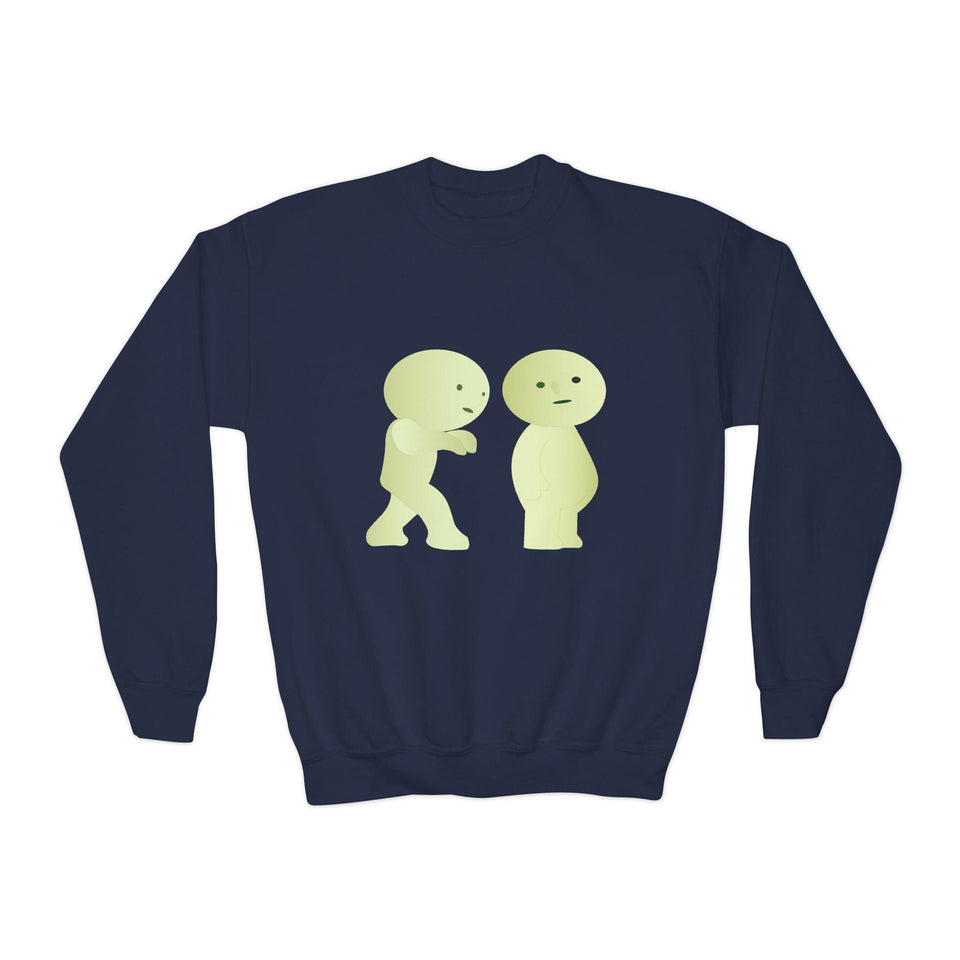 Smiski Youth Sweatshirt: Playful Graphic Print Kids Jumper