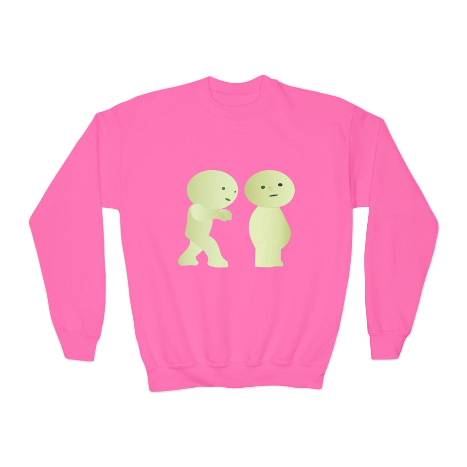 Smiski Youth Sweatshirt: Playful Graphic Print Kids Jumper