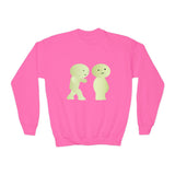 Smiski Youth Sweatshirt: Playful Graphic Print Kids Jumper