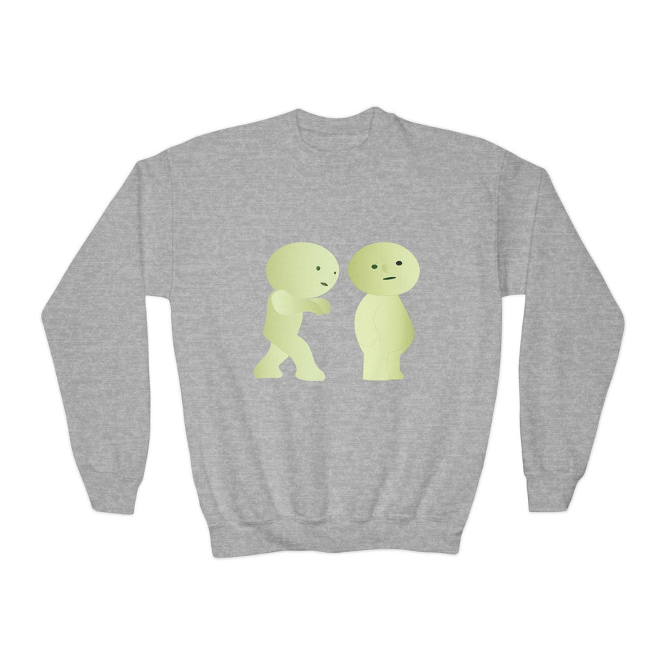 Smiski Youth Sweatshirt: Playful Graphic Print Kids Jumper
