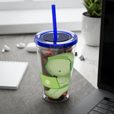 Sunsplash Smiski Tumbler, Character Acrylic Cup, 16oz