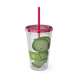 Sunsplash Smiski Tumbler, Character Acrylic Cup, 16oz
