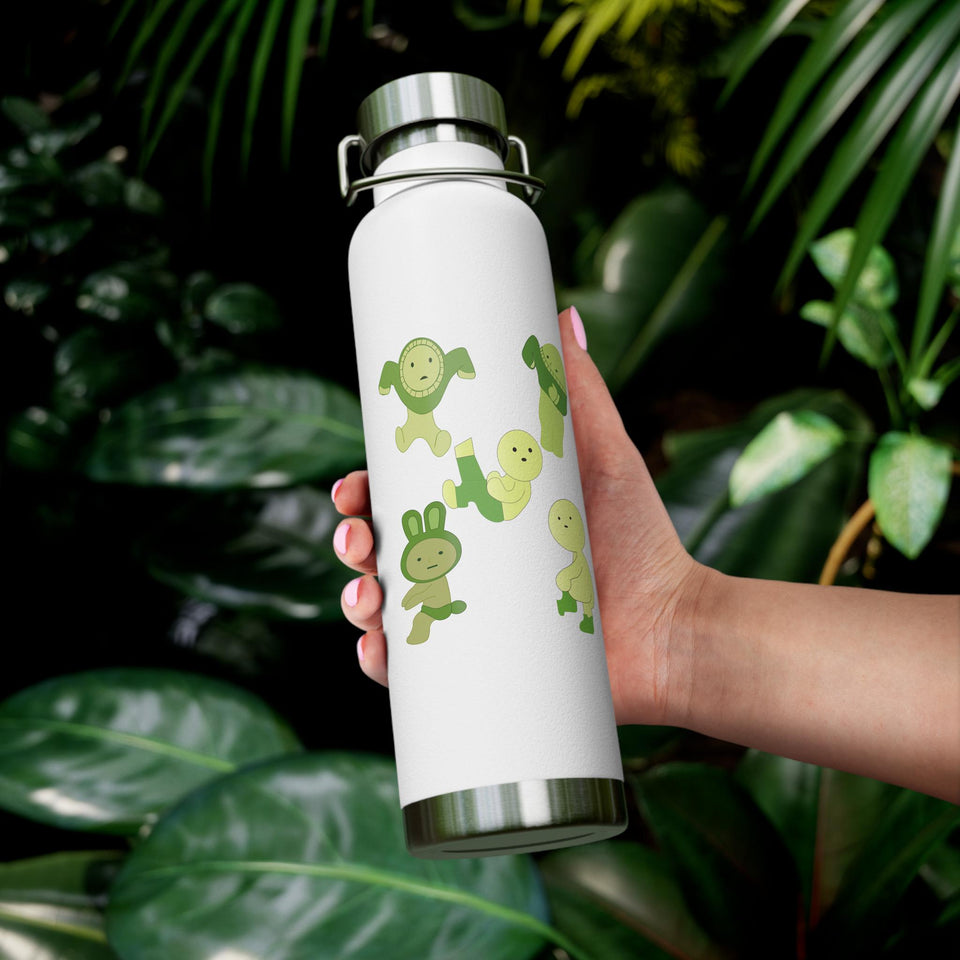 Smiski Design Stainless Steel Water Bottle, Funny Insulated 22oz Tumbler