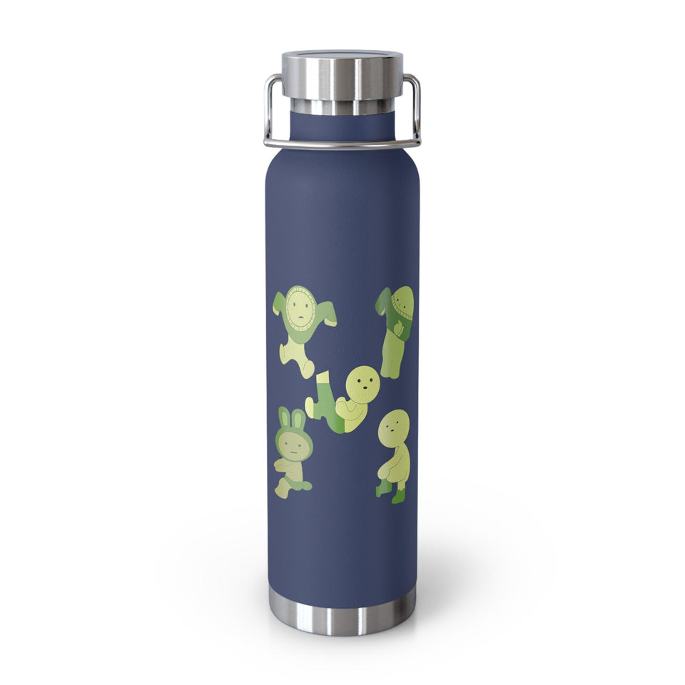 Smiski Design Stainless Steel Water Bottle, Funny Insulated 22oz Tumbler