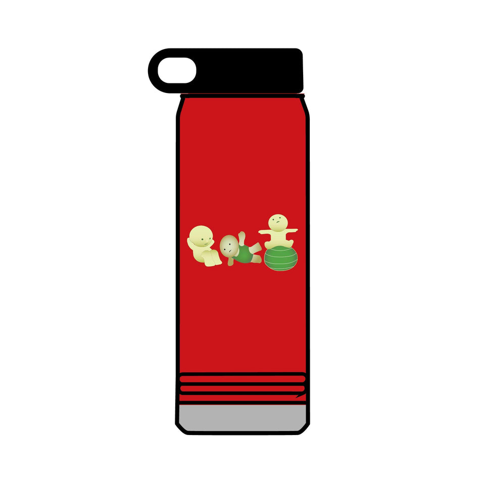 Smiski Design Water Bottle, 32oz Stainless Steel, Leakproof