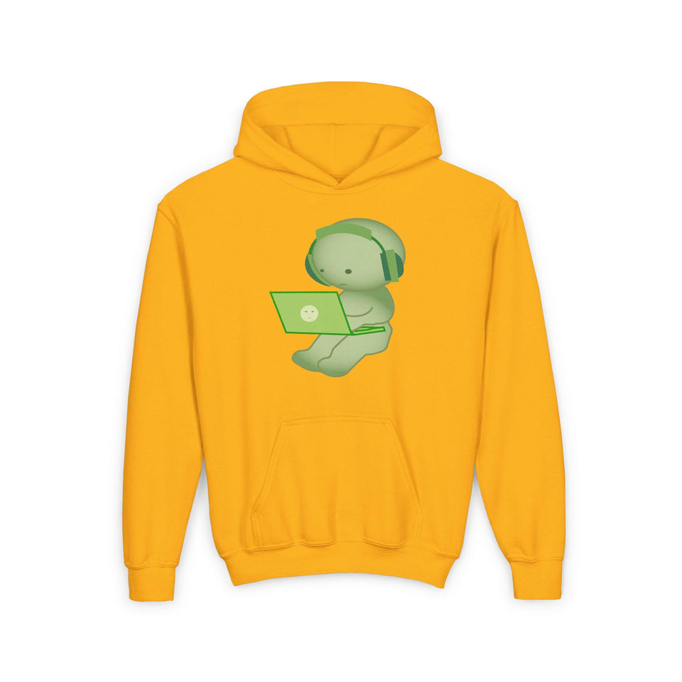 Smiski Youth Hoodie - Kawaii Design, Embroidered Pullover