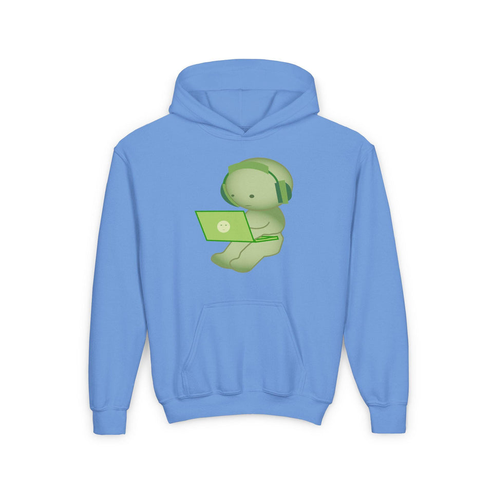 Smiski Youth Hoodie - Kawaii Design, Embroidered Pullover