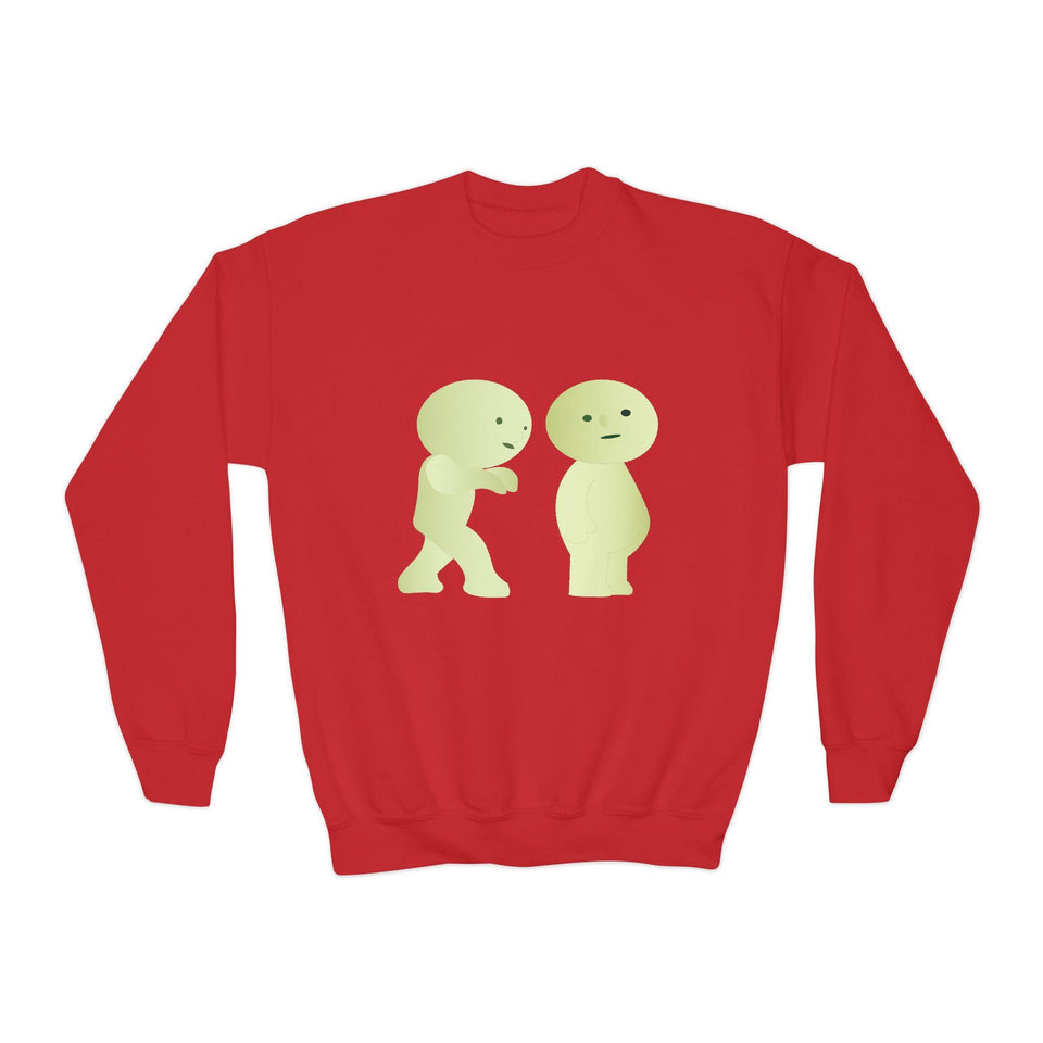 Smiski Youth Sweatshirt: Playful Graphic Print Kids Jumper
