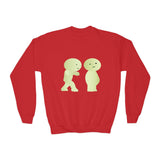 Smiski Youth Sweatshirt: Playful Graphic Print Kids Jumper