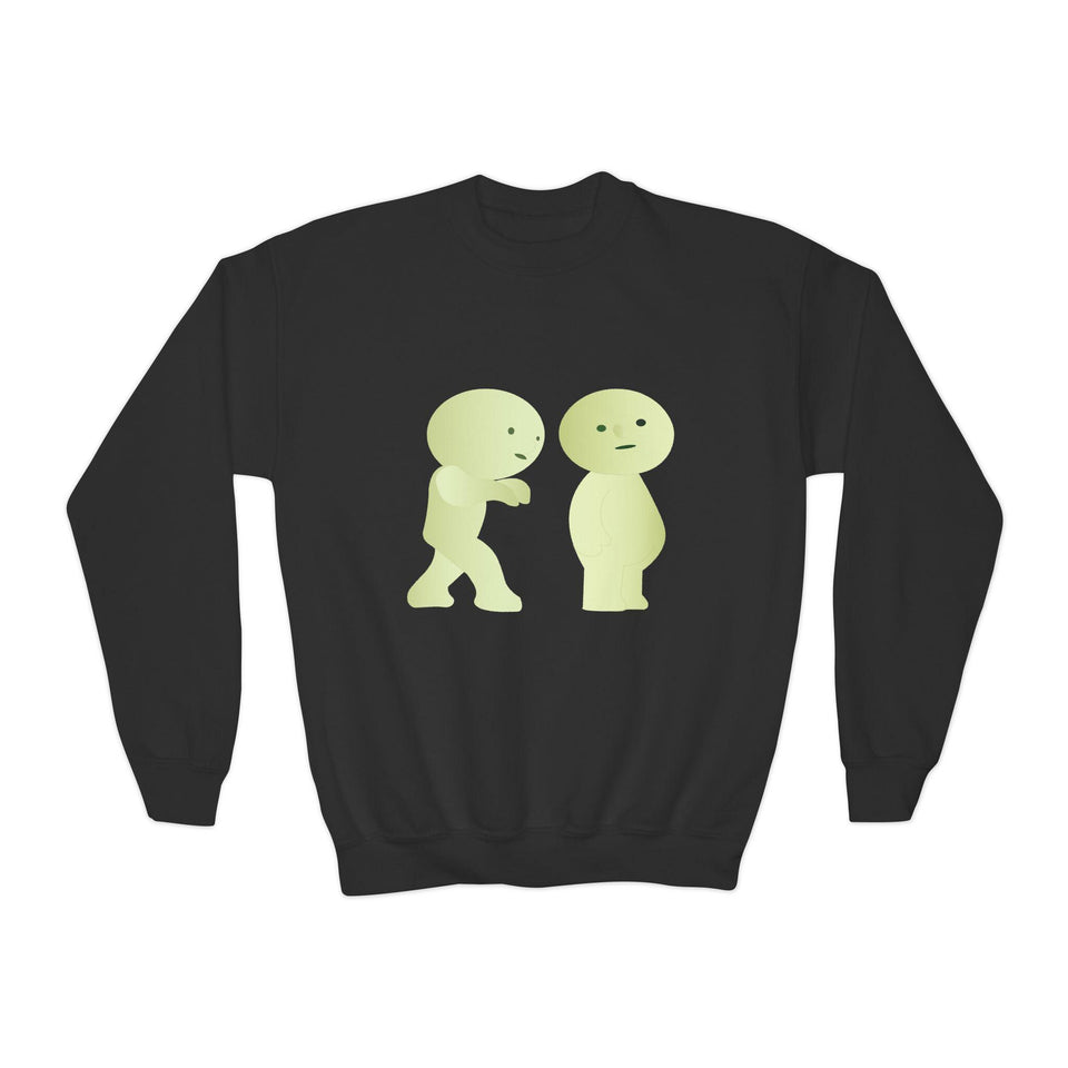Smiski Youth Sweatshirt: Playful Graphic Print Kids Jumper