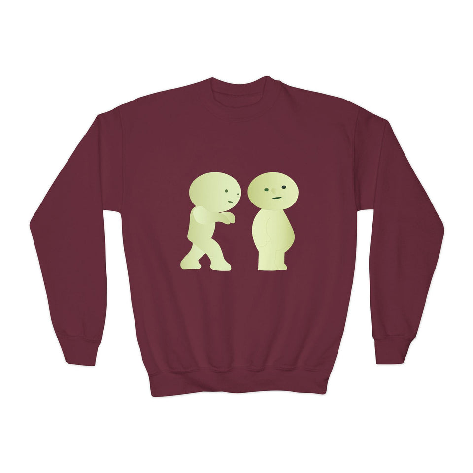 Smiski Youth Sweatshirt: Playful Graphic Print Kids Jumper
