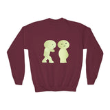 Smiski Youth Sweatshirt: Playful Graphic Print Kids Jumper