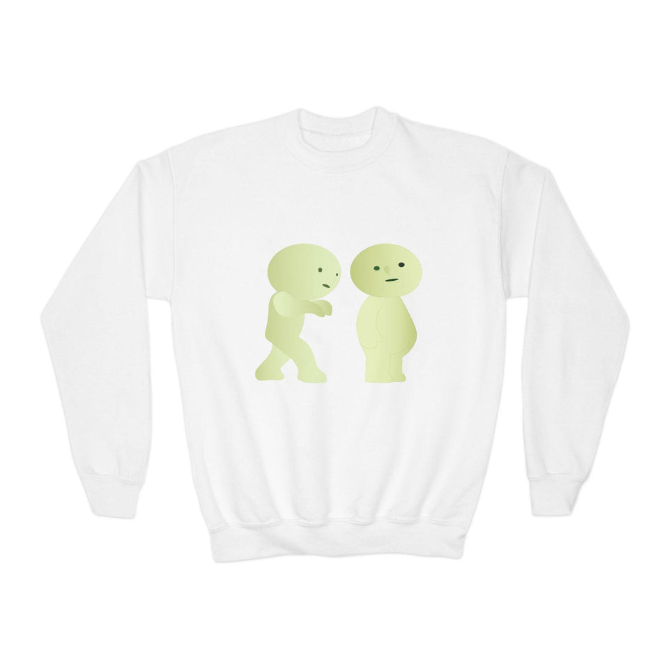 Smiski Youth Sweatshirt: Playful Graphic Print Kids Jumper