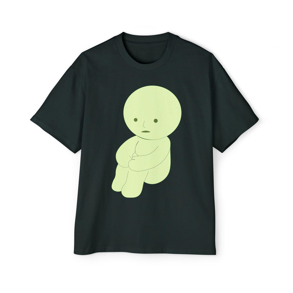 Oversized Smiski Graphic Tee: Trendy Men's Fashion