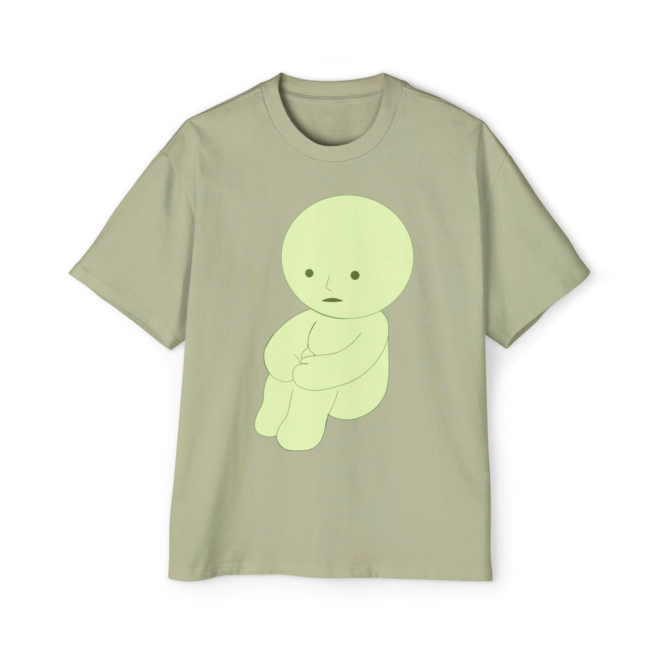 Oversized Smiski Graphic Tee: Trendy Men's Fashion