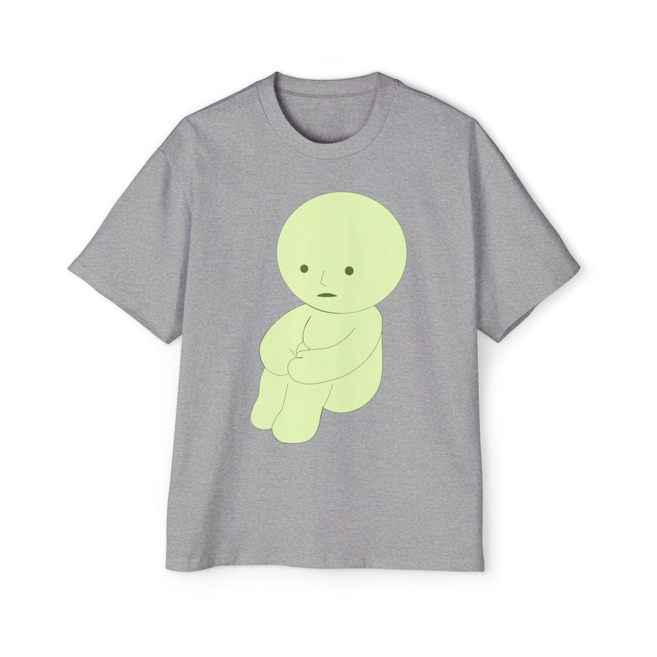 Oversized Smiski Graphic Tee: Trendy Men's Fashion