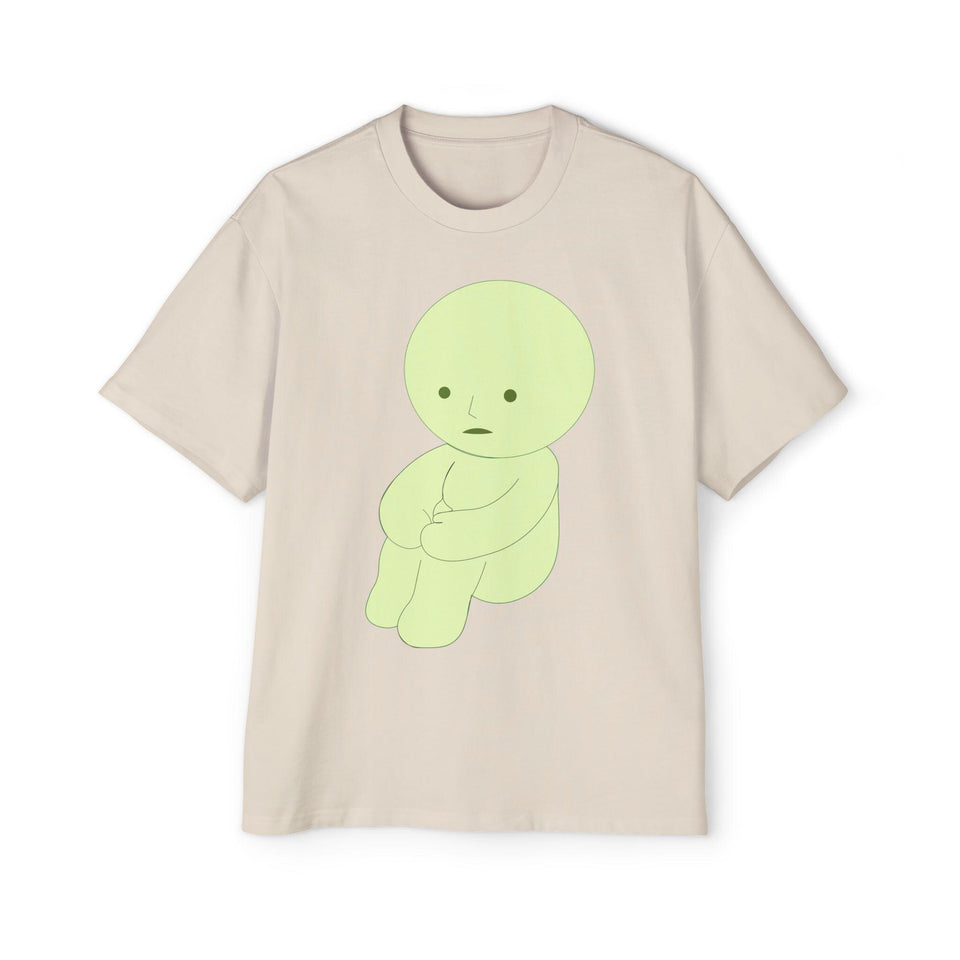 Oversized Smiski Graphic Tee: Trendy Men's Fashion