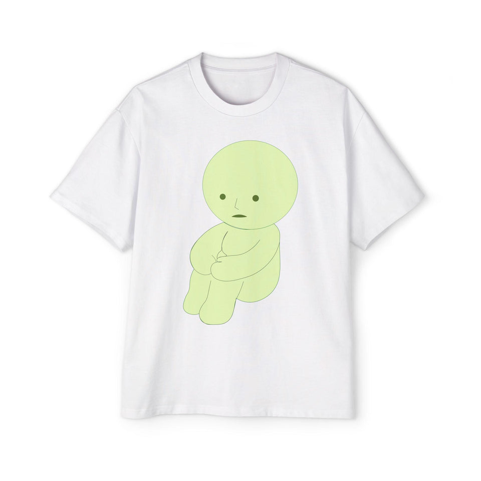 Oversized Smiski Graphic Tee: Trendy Men's Fashion
