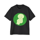Oversized Smiski Graphic Tee, Quirky Cotton Shirt