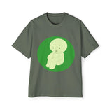 Oversized Smiski Graphic Tee, Quirky Cotton Shirt