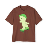Oversized Smiski Graphic Tee, 100% Cotton Casual Streetwear