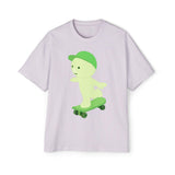 Oversized Smiski Graphic Tee, 100% Cotton Casual Streetwear