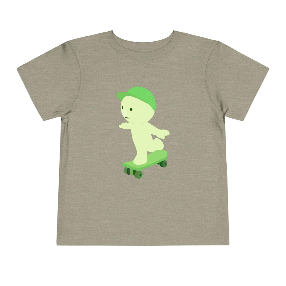 Smiski Skateboarding Tee: Kids Streetwear, 100% Cotton