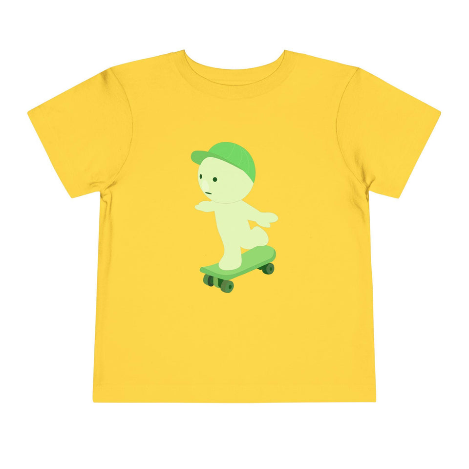 Smiski Skateboarding Tee: Kids Streetwear, 100% Cotton