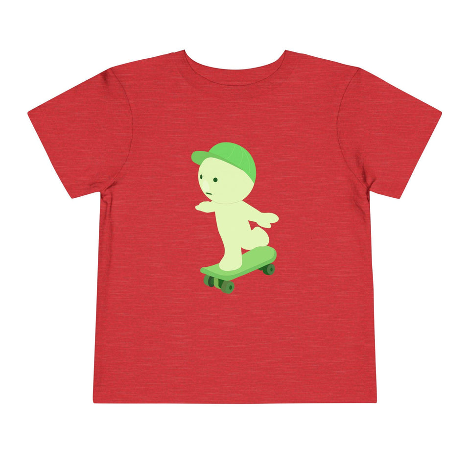 Smiski Skateboarding Tee: Kids Streetwear, 100% Cotton