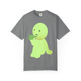 Smiski T-shirt: Garment-Dyed Cotton Tee with Kawaii Character