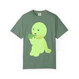 Smiski T-shirt: Garment-Dyed Cotton Tee with Kawaii Character