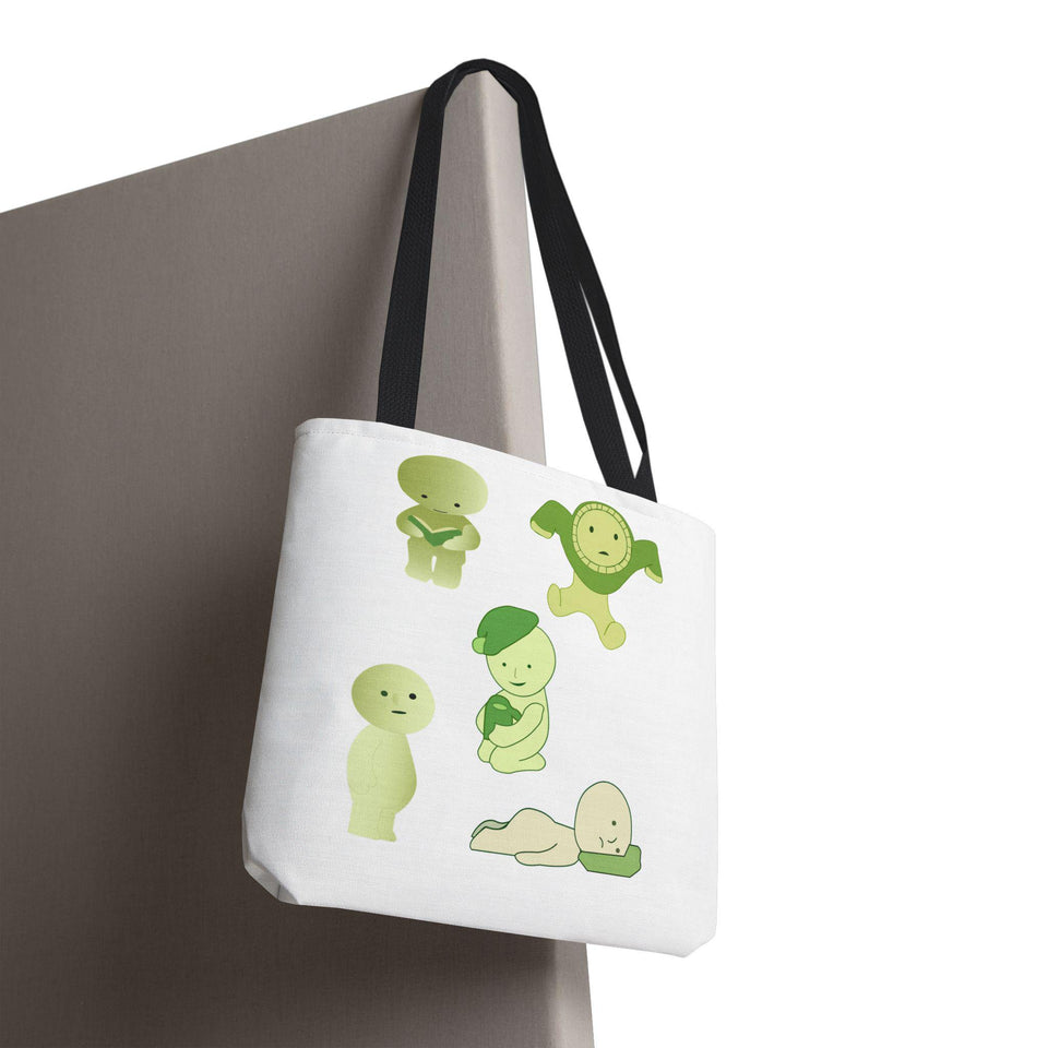 Smiski Character Tote Bag - Quirky Anime Design, Reusable Grocery Bag