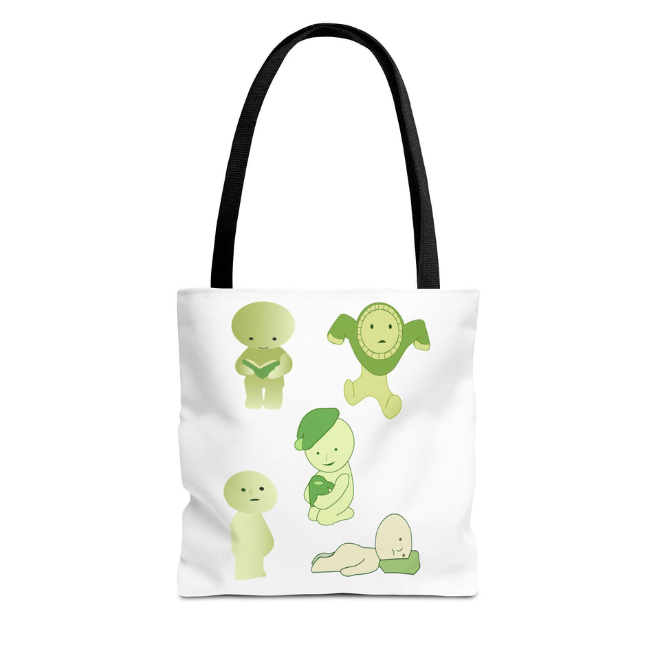 Smiski Character Tote Bag - Quirky Anime Design, Reusable Grocery Bag