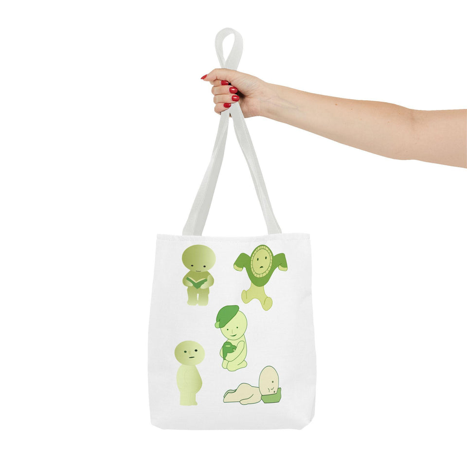 Smiski Character Tote Bag - Quirky Anime Design, Reusable Grocery Bag